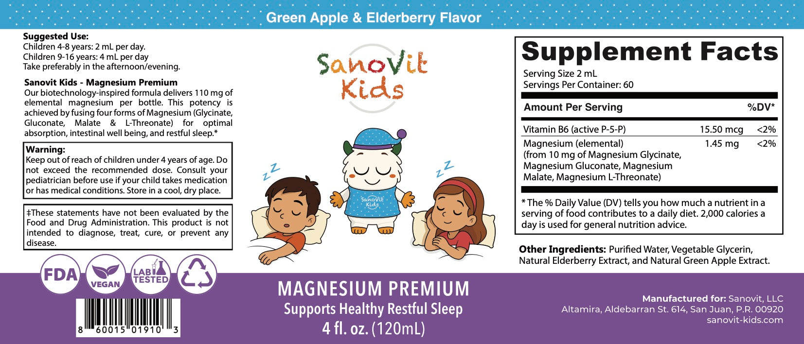 Sanovit Kids Magnesium Premium